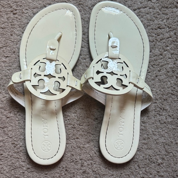 Tory Burch Ivory Thong Sandals - Picture 1 of 4